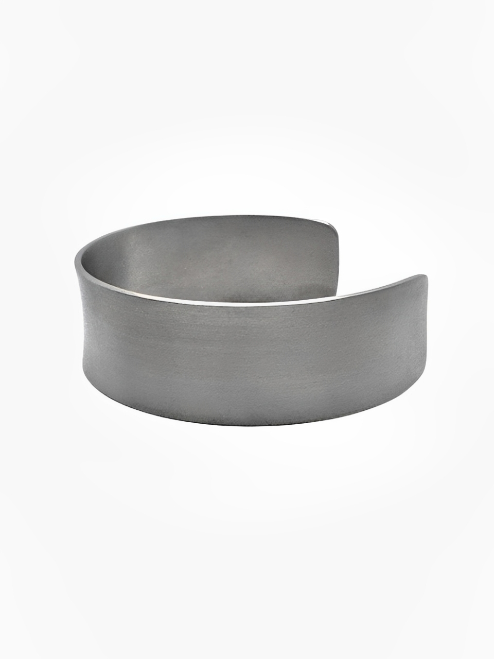 Bracelet Titanium Smooth Cuff 20mm - Rounded Ends