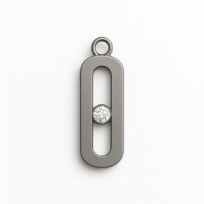 Allure Titanium Pendant with Pure Crystal