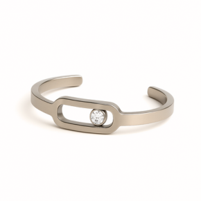 Allure Titanium Ring with Crystal