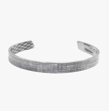 Titanium Cuff Bangle Future Scratched