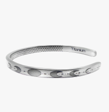 Bracelet Titanium Moon Phase Cuff